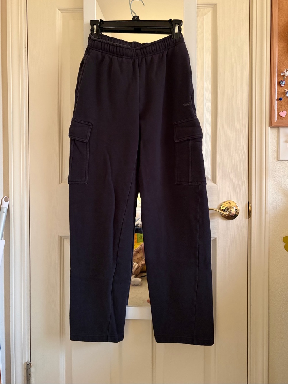 Aritzia Cozy Sweatfleece Mega Cargo Sweatpants XS Black